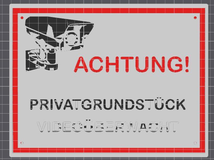 Private property under video surveillance