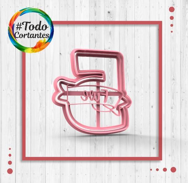 cutting number with banner