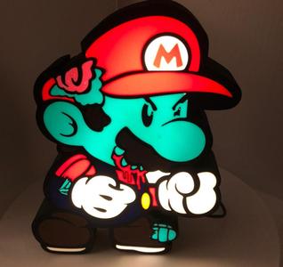 Nintendo Gameboy Zombie Mario Lightbox 