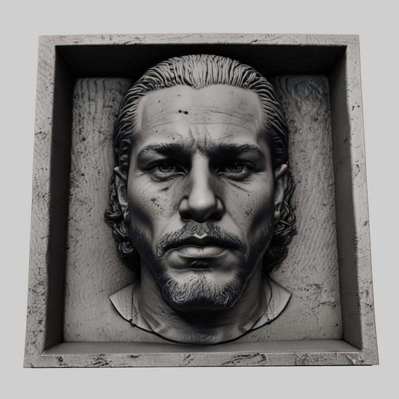 Kit Harington head relief actor