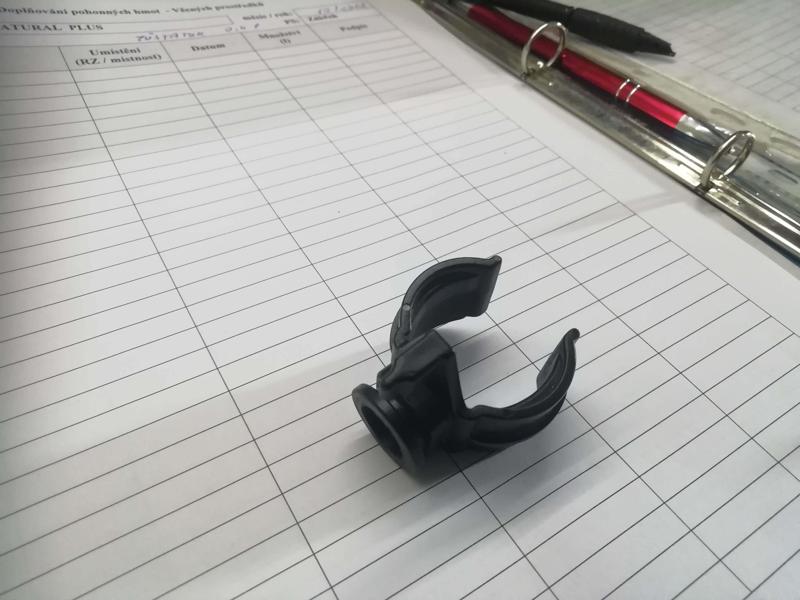 Flashlight holder on helmet Gallet, Drager