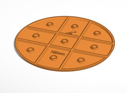 160mm round base (Magnetic)