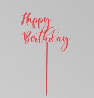 Happy Birthday Cake topper