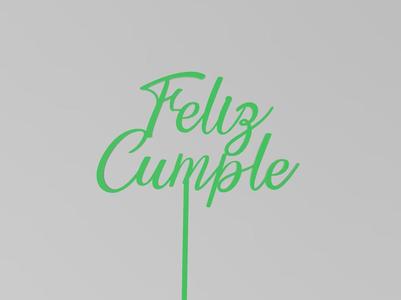 Happy Birthday Cake Topper