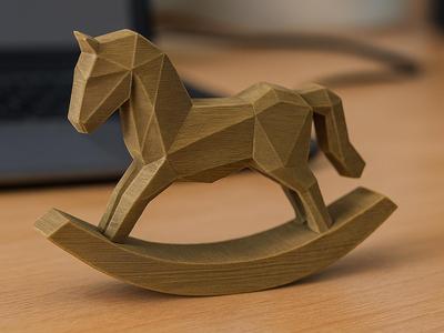 Low poly cute Rocking Horse (sell it!)