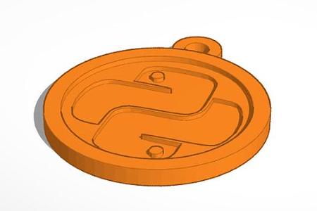 Python Logo Keychain