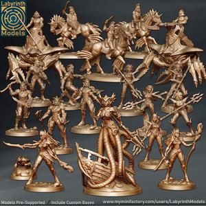 Sea Elves Collection Vol. 1 - 32mm scale