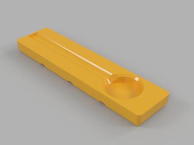 Gridfinity bin for IKEA KONCIS garlic press