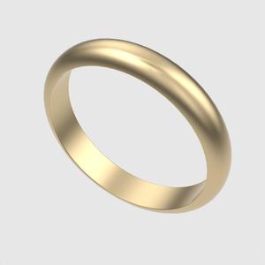 Refined Domed Band Ring 3D print