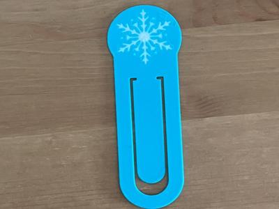 snowflake bookmark
