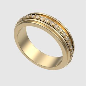 Rotating Center Band Ring 3D print