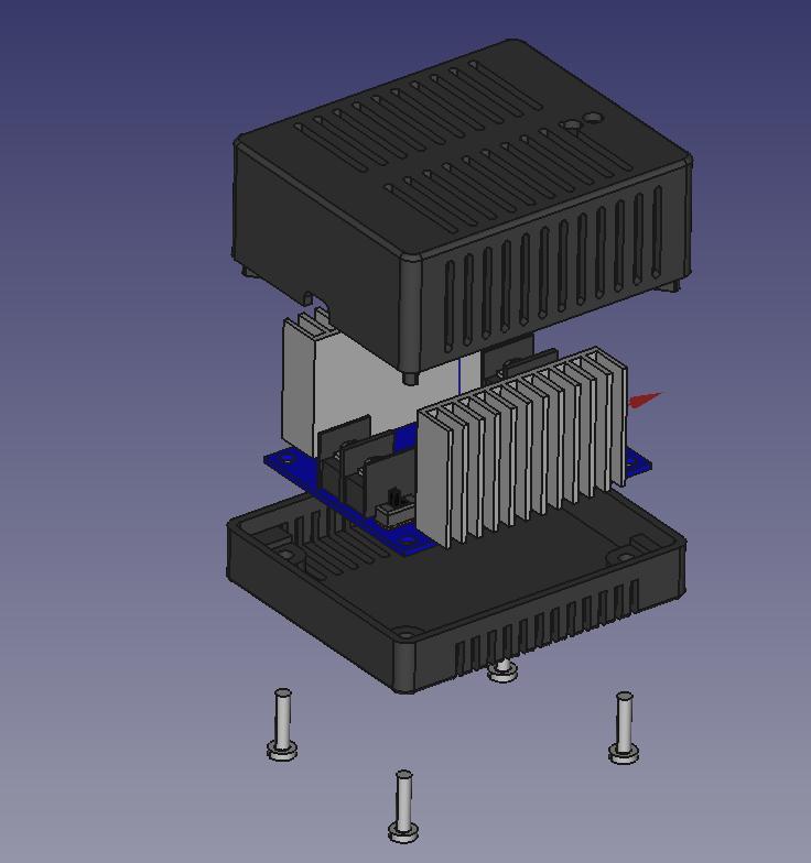 300W 20A DC-DC buck converter enclosure