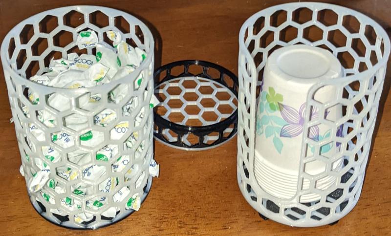 Hex Mesh Containers and Cylinders