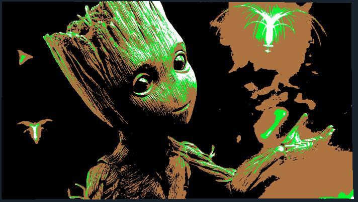 baby groot hueforge