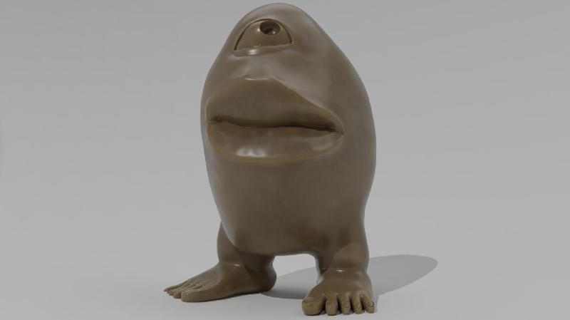 Funny Clay Guy Figurine