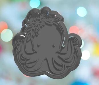 Floral Octopus Cookie Cutter