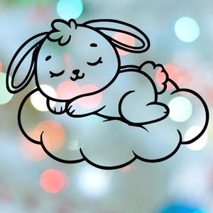 Bunny Boy Sleeping On Cloud Cookie Cutter