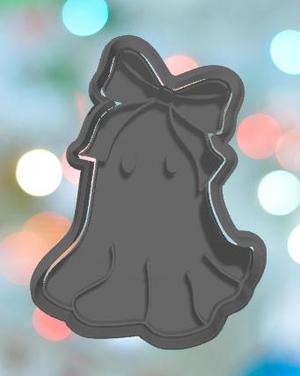 Halloween Girly Ghost With Bow Cookie Cutter