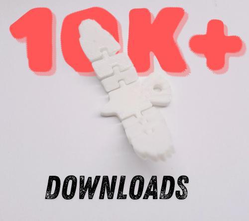 Flexi Articulated Eagle Keychain