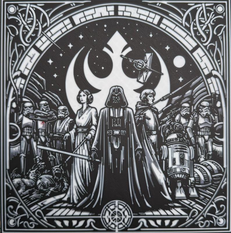 Wall art Plate of Darth Vader (Star Wars)