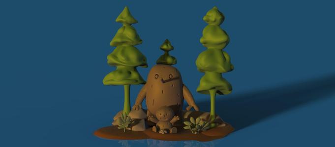 HILDA Diorama - Troll and Baba