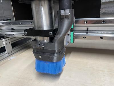 Dust boot for CNC router