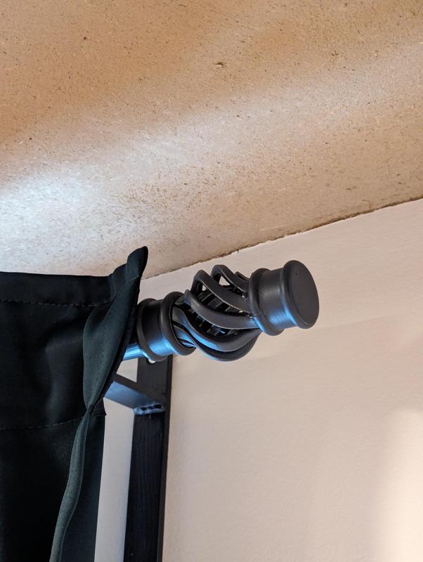 Curtain Rod End Caps (Double Swirl)