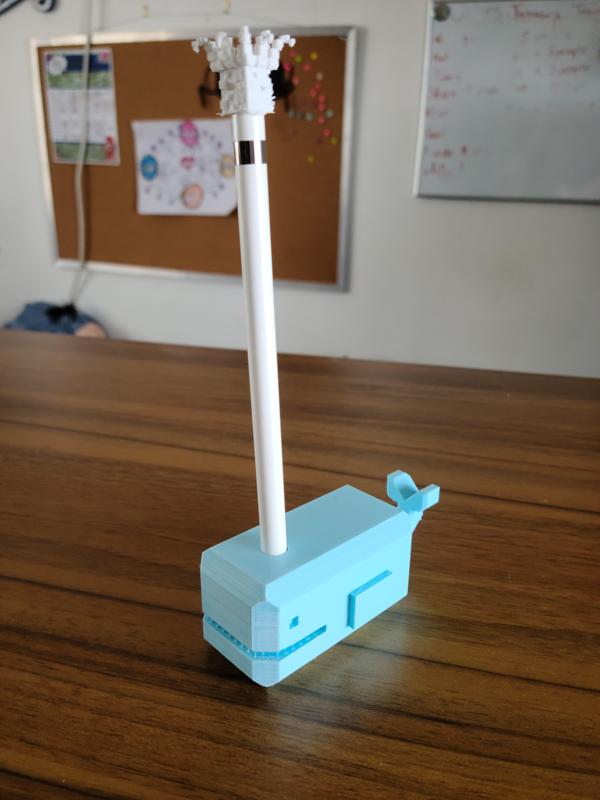 Whale Apple Pen Holder