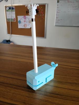 Whale Apple Pen Holder