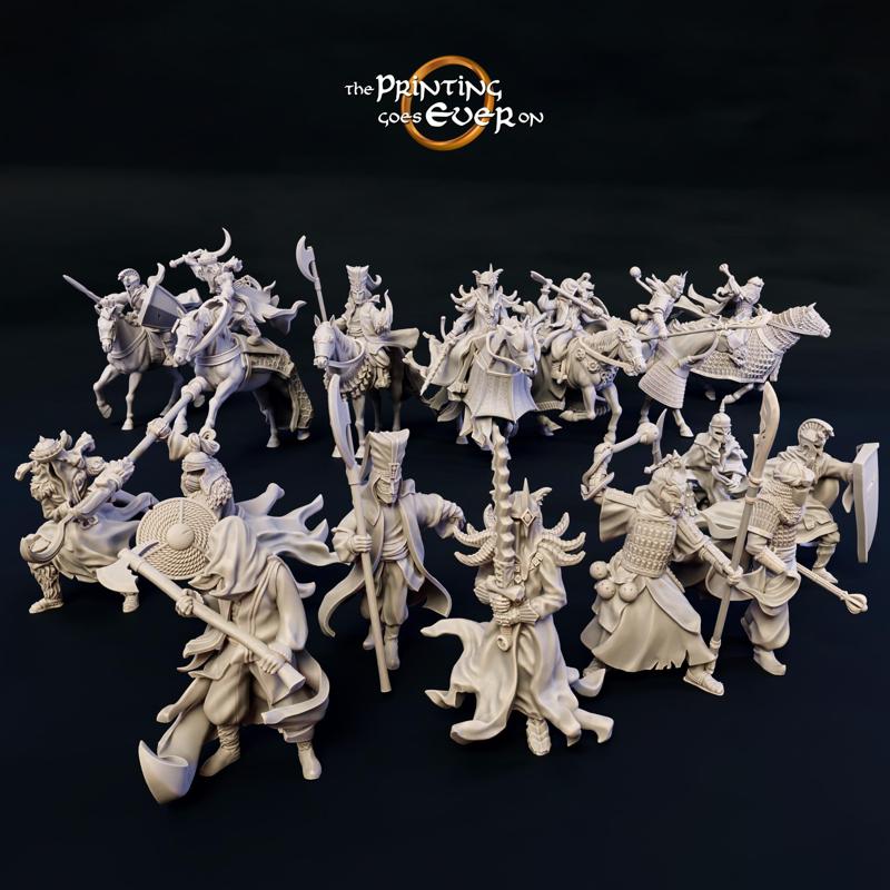 Dark Riders - On Foot and Mounted - Presupported