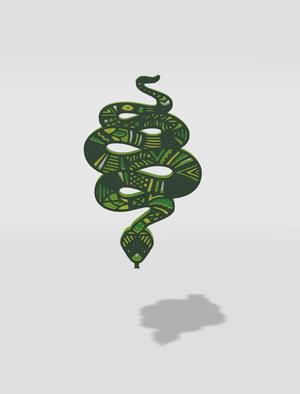 wall decor 3d snake mandala