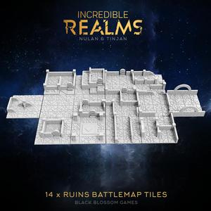 Village Ruins Battle Map :: Incredible Realms Nulan & Tnjan