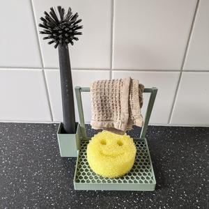 Dish cloth, brush and sponge holder
