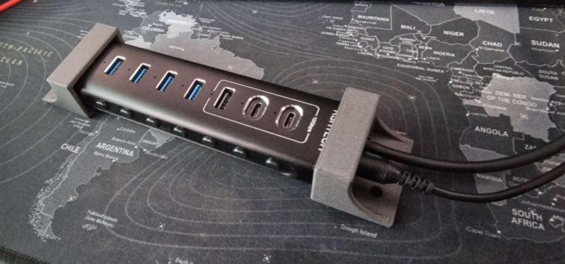 RSHTECH Powered USB 3.1/3.2 Hub Wall/Desk Mount