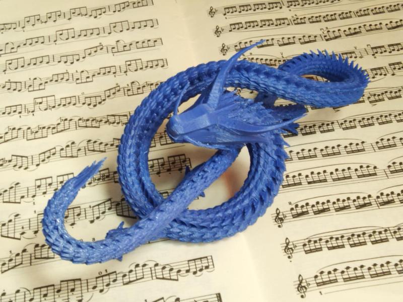 Treble clef dragon