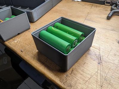 Gridfinity 18650 Battery Storage (2x2x6)