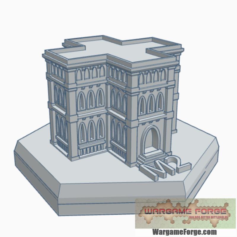 Gothic Building 2 Hex Map Scale HMSG002