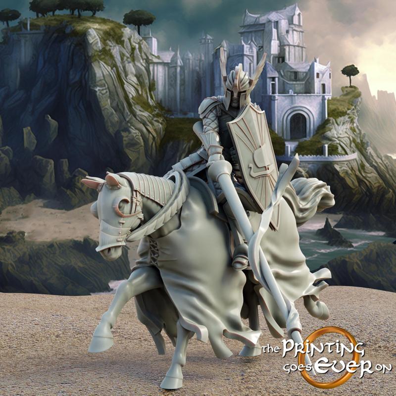 Swan Knight - Mounted - D - Presupported