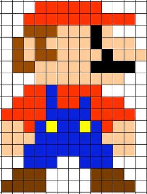 Mario pixel art