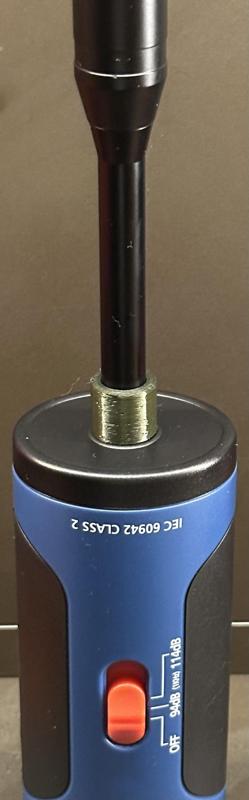 Microphone to Sound Level Calibrator Adapter (1/2" to 10mm)