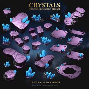 TΧAD02 Crystal Caves Terrain :: Black Blossom Games