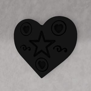 Heart WALL ART DECOR 2D SCULPTURE WAHELISH6