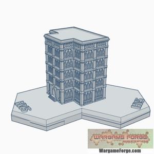 Gothic Building 64 Hex Map Scale HMSG064