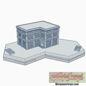 Gothic Building 85 Hex Map Scale HMSG085