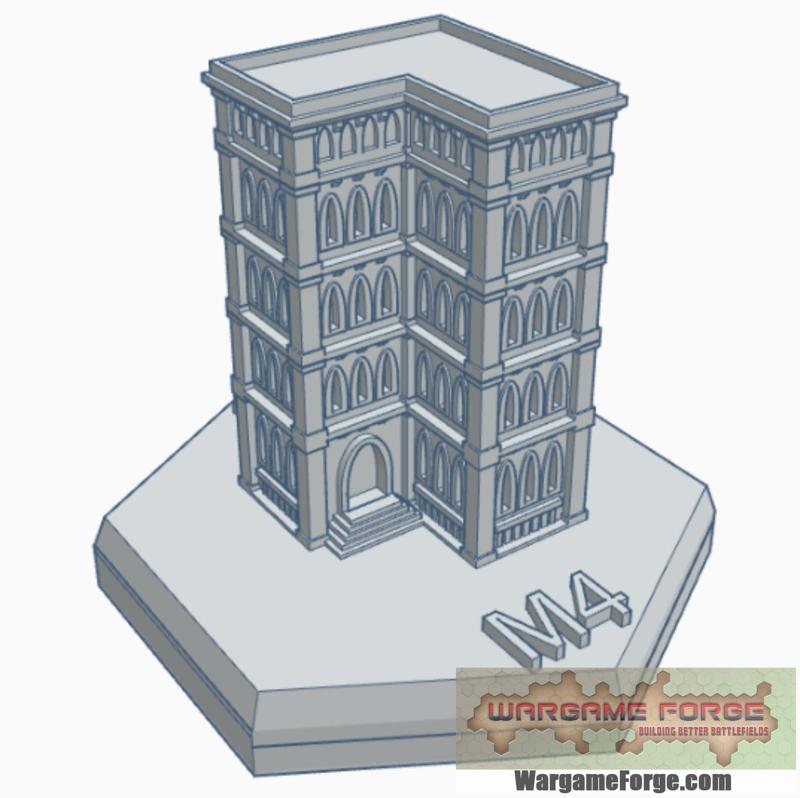 Gothic Building 12 Hex Map Scale HMSG012