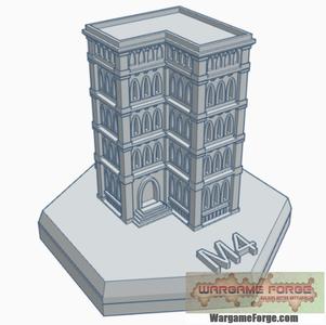 Gothic Building 12 Hex Map Scale HMSG012