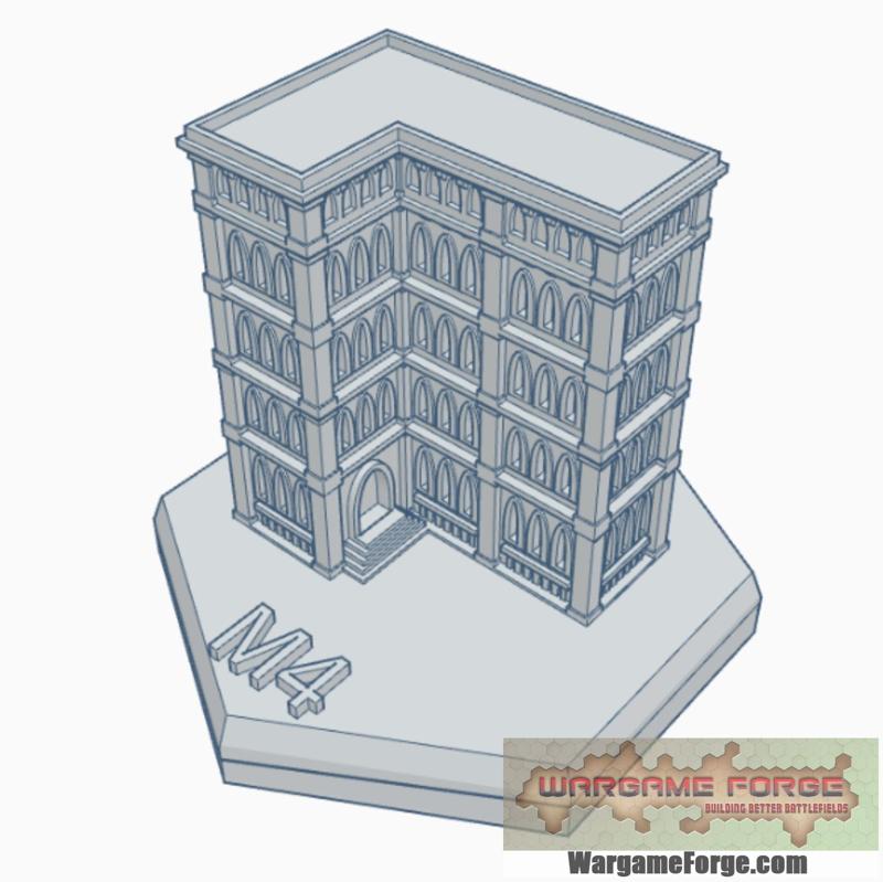 Gothic Building 24 Hex Map Scale HMSG024