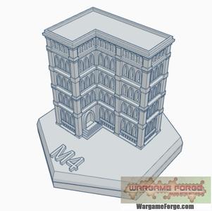 Gothic Building 24 Hex Map Scale HMSG024