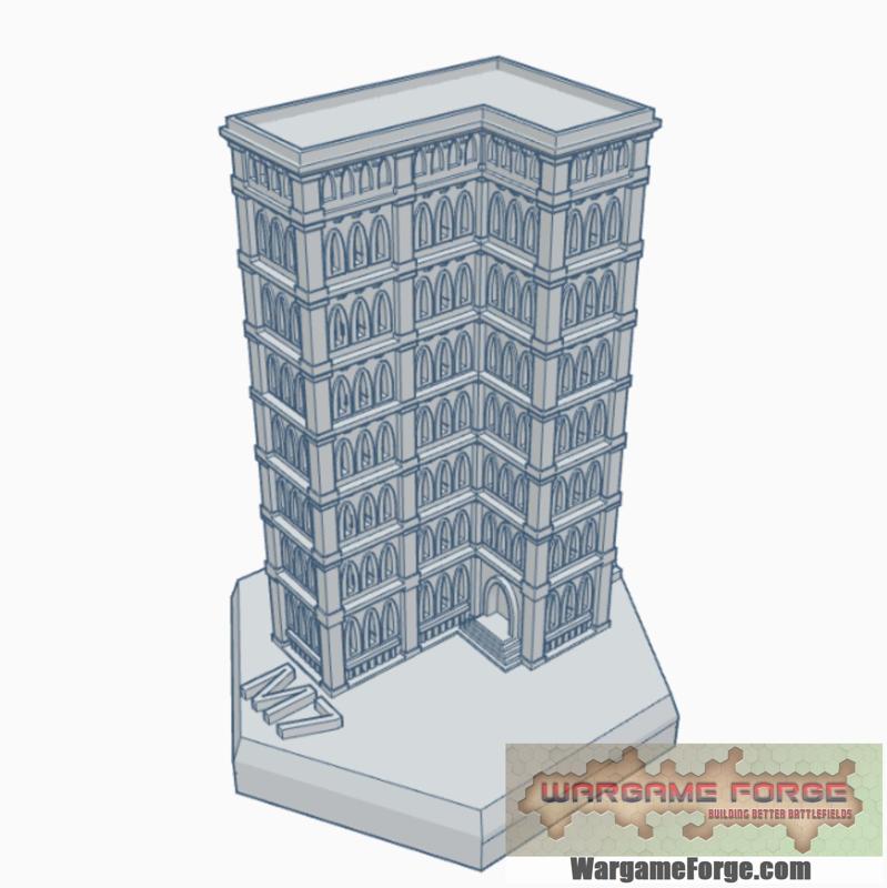 Gothic Building 46 Hex Map Scale HMSG046