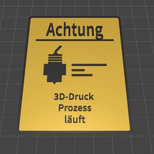 3D Prozess läuft